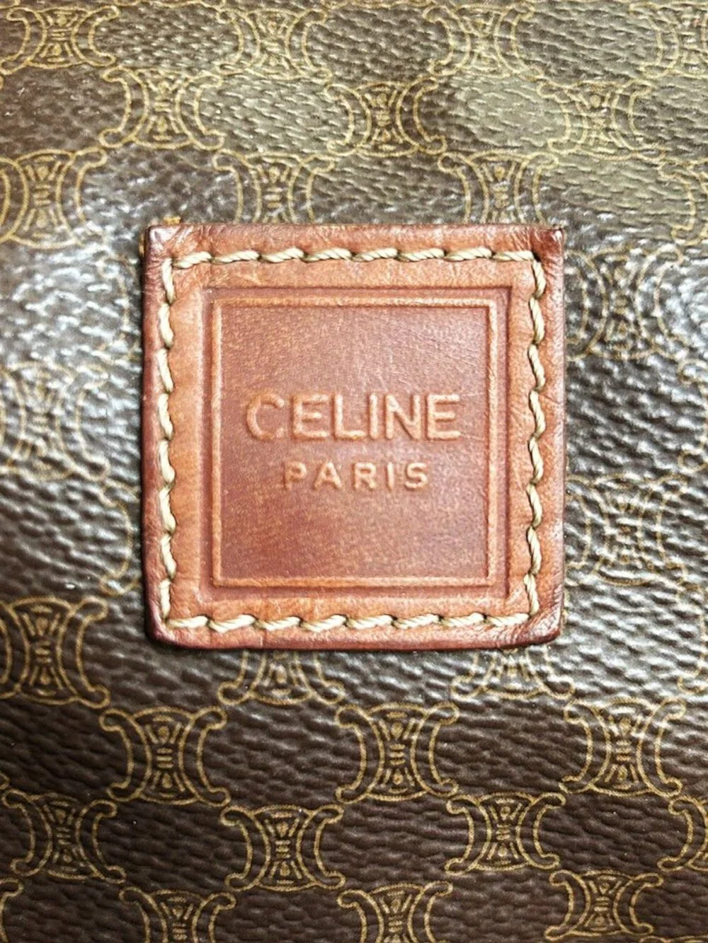 CELINE Macadam Pouch, Brown